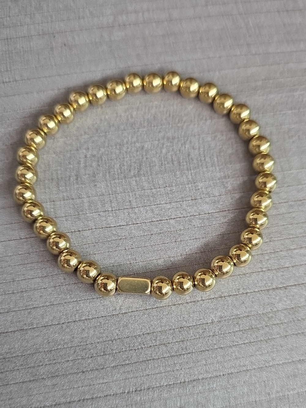 Inspiration Co.Gold  Accent Bead Stretch Bracelet